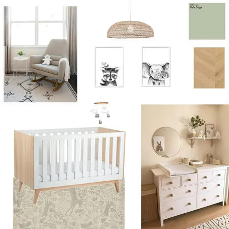 Scandinavian Nursery Interior Design Mood Board by Fabienne Interiors on Style Sourcebook