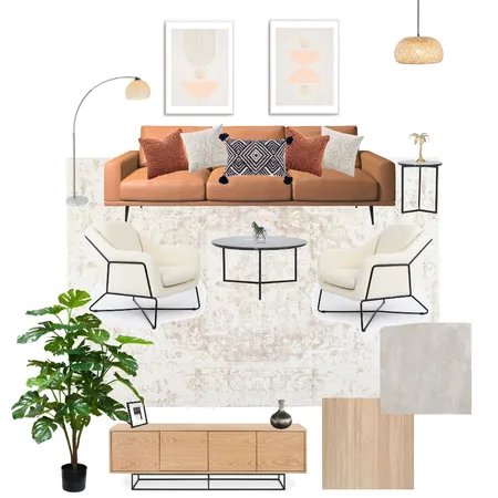 Brown Living Room Interior Design Mood Board by Angel  Ma on Style Sourcebook
