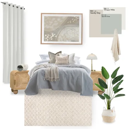 Coastal Home Staged Bedroom Interior Design Mood Board by J.hallidayStudio on Style Sourcebook