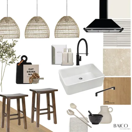 Modern Organic Kitchen Interior Design Mood Board by Baico Interiors on Style Sourcebook