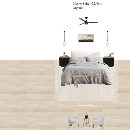 Master Suite - Modern Organic (White rug - Step 2 Mango - Boucle Chair) Interior Design Mood Board by Casa Macadamia on Style Sourcebook