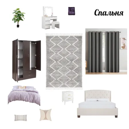 спальня Interior Design Mood Board by минара on Style Sourcebook