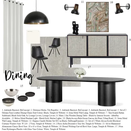Dining Sample board Interior Design Mood Board by Ora_B on Style Sourcebook