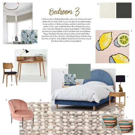 Bedroom 3 Interior Design Mood Board by emmagaggin on Style Sourcebook