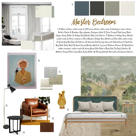 Master Interior Design Mood Board by emmagaggin on Style Sourcebook