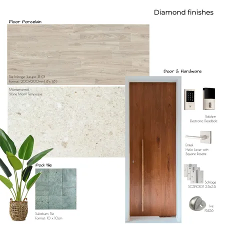 4E Senderos Diamond Interior Design Mood Board by Noelia Sanchez on Style Sourcebook