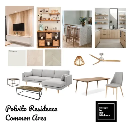 Polvito Residence - Common Area Interior Design Mood Board by KB Design Studio on Style Sourcebook