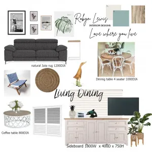 fran living Interior Design Mood Board by RobynLewisCourse on Style Sourcebook