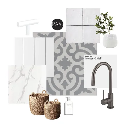White Laundry Room Interior Design Mood Board by PAX Interior Design on Style Sourcebook