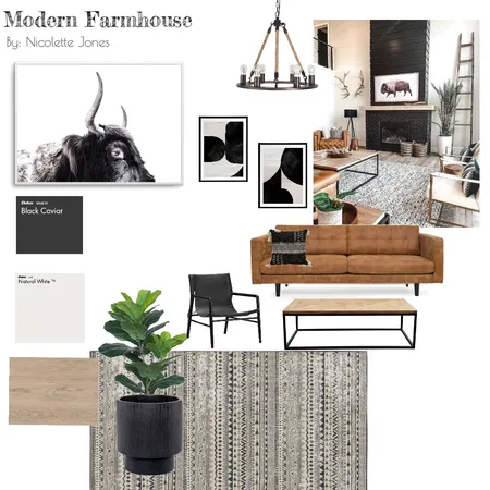 Contemporary Farmhouse Interior Design Mood Board by NicoletteBJones on Style Sourcebook