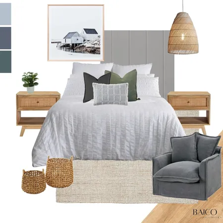 Coastal Bedroom Interior Design Mood Board by Baico Interiors on Style Sourcebook