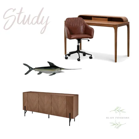 Study Interior Design Mood Board by Blain Interiors on Style Sourcebook