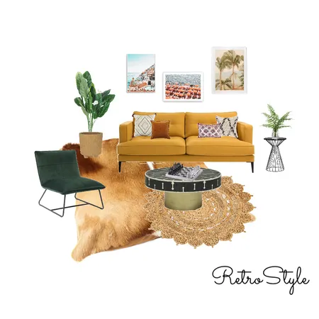 Retro style Interior Design Mood Board by fha_1997 on Style Sourcebook