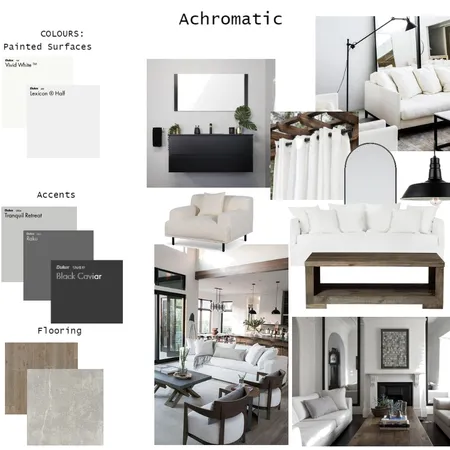 Achromatic Oasis Interior Design Mood Board by Natalie Holland on Style Sourcebook