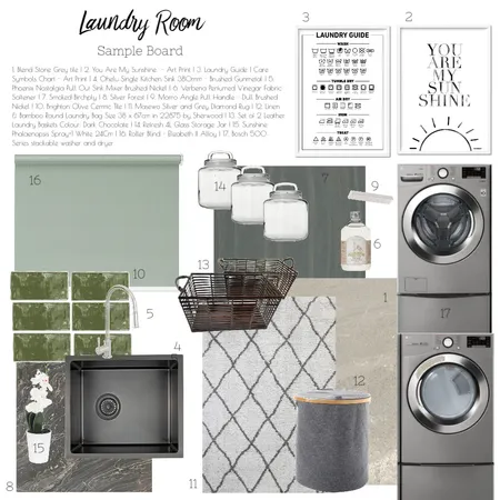 laundry sample board Interior Design Mood Board by debslabs on Style Sourcebook