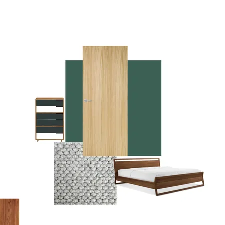 Bedroom green walnut Interior Design Mood Board by Moxo on Style Sourcebook