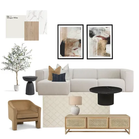 Contemporary Living Room Interior Design Mood Board by Morgan Taylor Interiors on Style Sourcebook