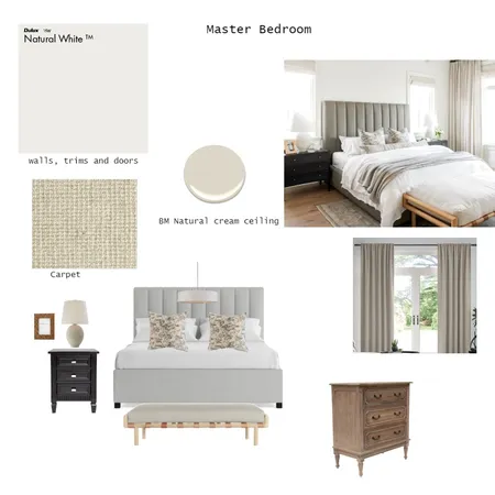 Master Bedroom Interior Design Mood Board by Creative Solutions on Style Sourcebook