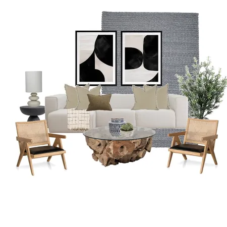 Rustic Modern Living room Interior Design Mood Board by CC Interiors on Style Sourcebook