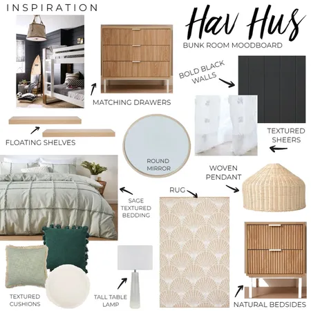 Hav Hus Moodboard - Bunk Room Green Interior Design Mood Board by Danielle on Style Sourcebook