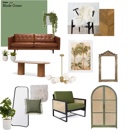 green lounge Interior Design Mood Board by rosaxdesigns on Style Sourcebook