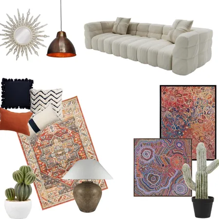 fancy Persian rug modern twist Interior Design Mood Board by rosaxdesigns on Style Sourcebook
