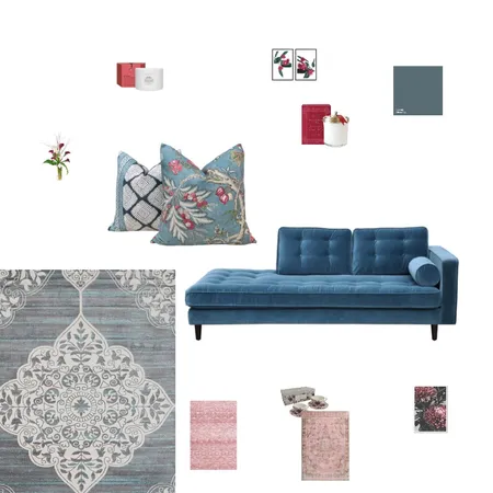 Bluepink Interior Design Mood Board by bon_ana on Style Sourcebook