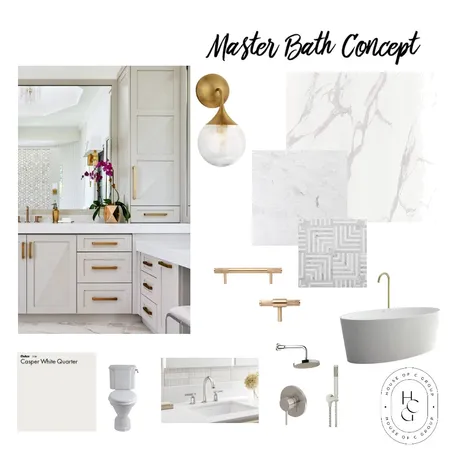 Master Bath Design Interior Design Mood Board by Cari Nivar on Style Sourcebook