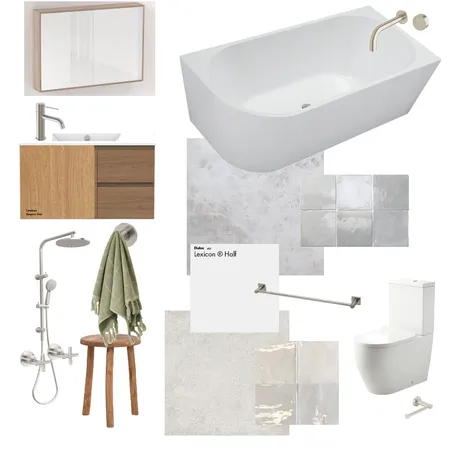 Main Bathroom Reno Interior Design Mood Board by katehassett on Style Sourcebook