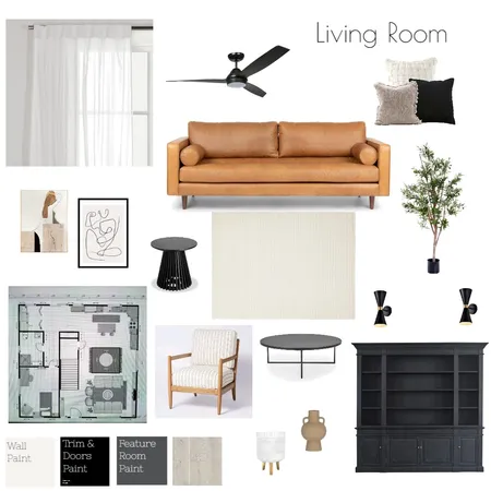 Living Room Interior Design Mood Board by Miranda Nacarelli on Style Sourcebook
