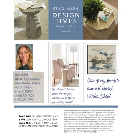 July Newsletter Interior Design Mood Board by lauraEthanAllen on Style Sourcebook