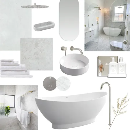 Daniela's Bathroom Mood Board Interior Design Mood Board by AJ Lawson Designs on Style Sourcebook