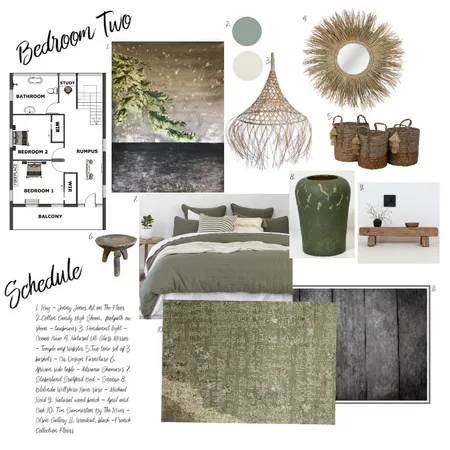 bedroom 2 Interior Design Mood Board by Michelle Boyd on Style Sourcebook