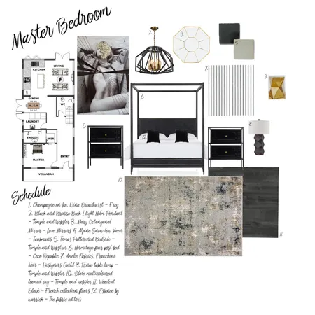 Master bedroom Interior Design Mood Board by Michelle Boyd on Style Sourcebook