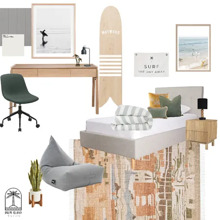 Boys Bedroom Interior Design Mood Board by Palm Island Interiors on Style Sourcebook