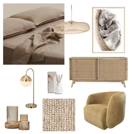 Bedroom Beige Interior Design Mood Board by Fleur Design on Style Sourcebook