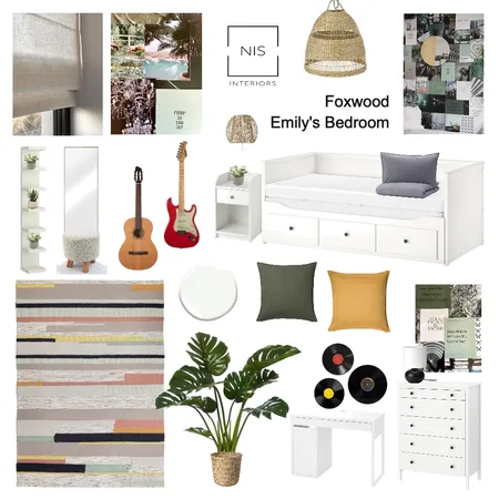 Emily's Bedroom Interior Design Mood Board by Nis Interiors on Style Sourcebook