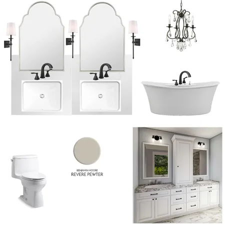 Morales Master Bath Interior Design Mood Board by Payton on Style Sourcebook