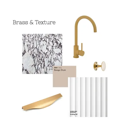 Brass & Texture - Noma Handle Interior Design Mood Board by Momo Handles on Style Sourcebook