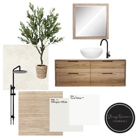 Natural Bathroom Interior Design Mood Board by Stacey Newman Designs on Style Sourcebook