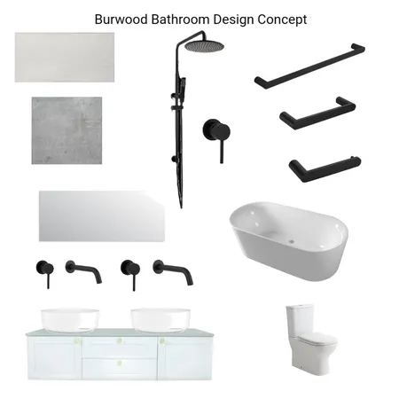 Burwood bathroom Interior Design Mood Board by Hilite Bathrooms on Style Sourcebook