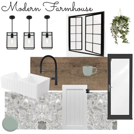 Modern Farmhouse Kitchen Interior Design Mood Board by Kohesive on Style Sourcebook