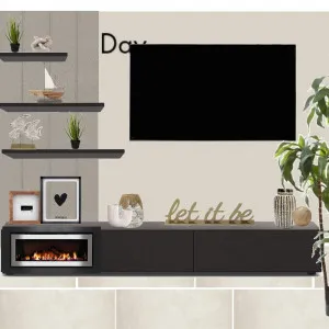 tv wall dark Interior Design Mood Board by Louise Eilers on Style Sourcebook