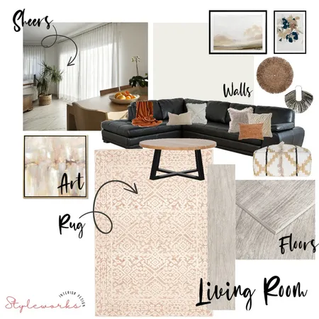 Living Room - East Brisbane Interior Design Mood Board by Styleworks Interior Design on Style Sourcebook
