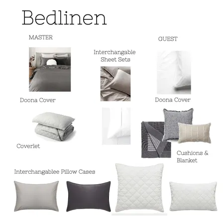 Bedlinen Options Interior Design Mood Board by Boutique Yellow Interior Decoration & Design on Style Sourcebook