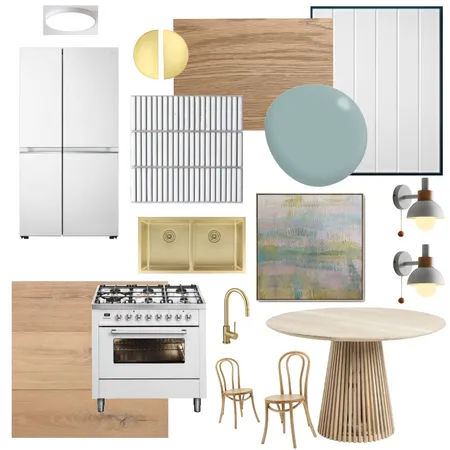 Blue Kitchen Interior Design Mood Board by KimmyG on Style Sourcebook