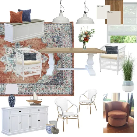 Pam's Coastal Calm Dining layout Interior Design Mood Board by Lucey Lane Interiors on Style Sourcebook