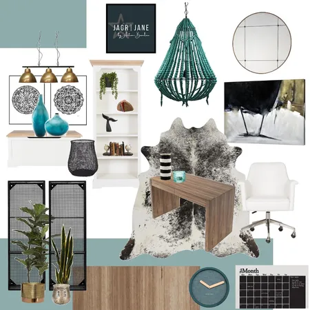 Home Office Goals Interior Design Mood Board by petalchikdesigns on Style Sourcebook