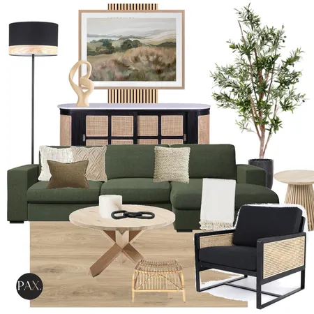 Earthy Living Room Interior Design Mood Board by PAX Interior Design on Style Sourcebook