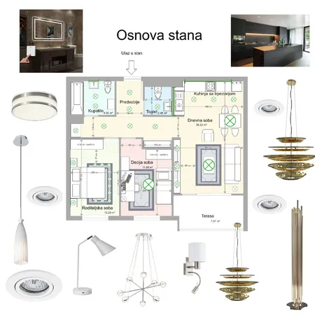 Osnova stana Sema AB Interior Design Mood Board by jelena94 on Style Sourcebook